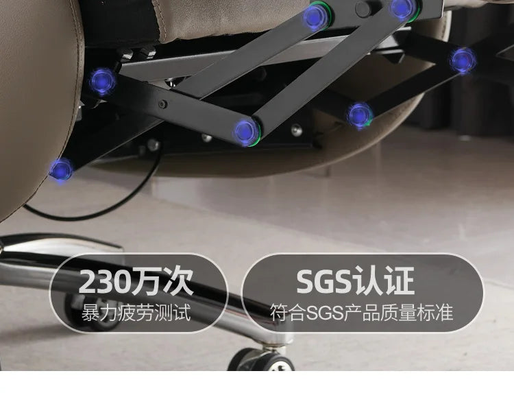 Heating Massage Office Chairs Ventilation Leather Relaxing Portable Desk Chair Recliner Nordic Comfy Silla Home Office