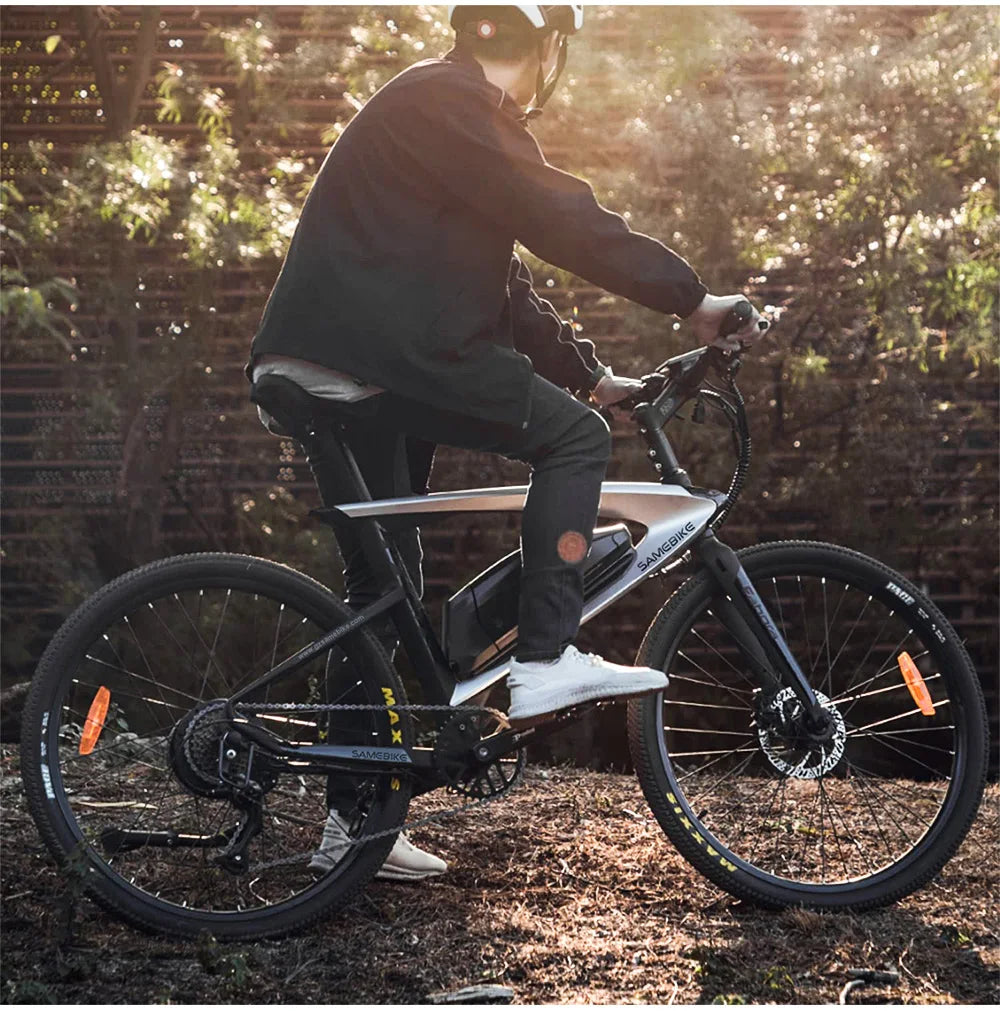 26" Carbon Fiber Electric Mountain E-Bike 500W 15Ah  Speed 48V Down Tube Battery Rear Hub Motor Road Bikes