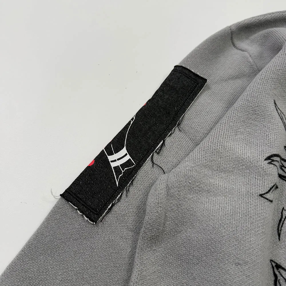 Heavyweight Anime Character Y2K Style Oversized Knitted Sweater Couple Loose Autumn Winter Overhead Knitted Pullover