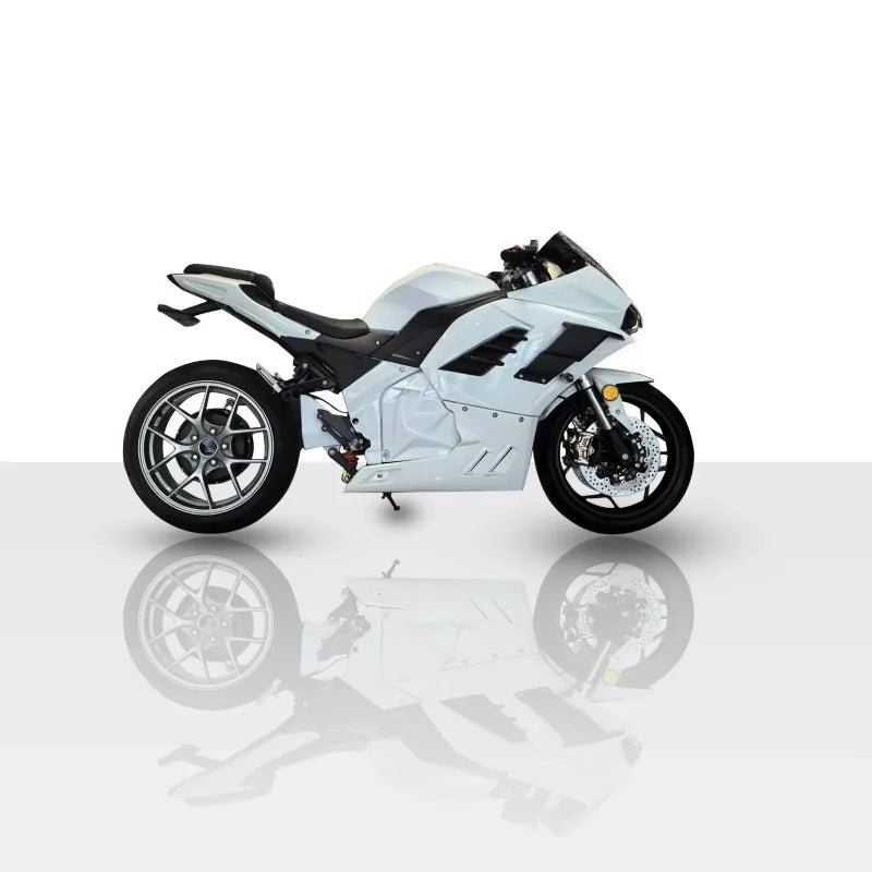 High-Speed H400-N 8000W 72V Racing E-Motorcycle with Single Swing Arm &  Lithium Battery
