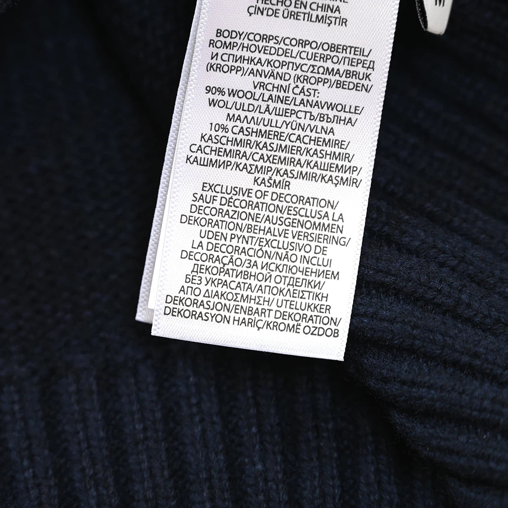 Autumn Winter Men's Knitted Sweater Heavy Embroidery Cartoon Pattern round Neck College Style Ageless Versatile Long Sleeve Top