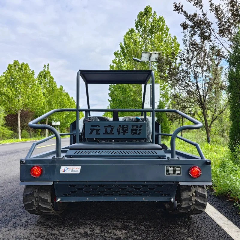 Remote Control tank All Terrain Electric Atv Rubber Tracked Dump Vehicle Snow Fast off Road 4 Seater for Field Transportation