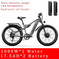 Shengmilo S600 Electric Bicycle 2000W dual motor 48V 35AH Dual batteries electric bike 50km/h 26 Inch tire off road Beach E-bike