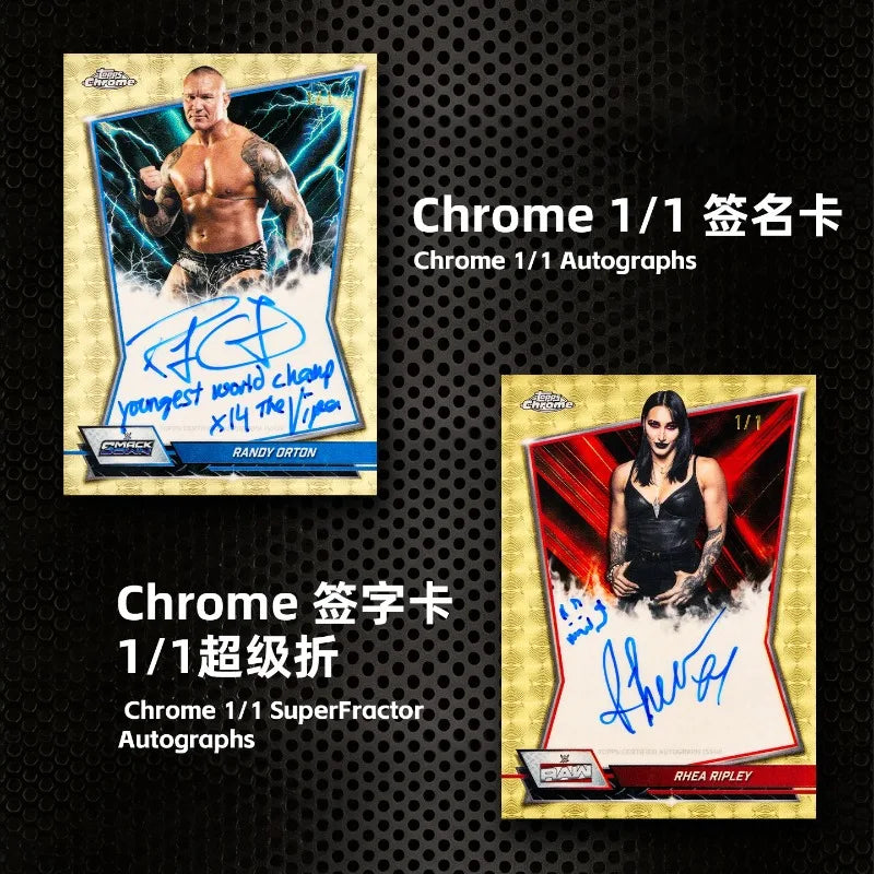Genuine 2026 Topps Chrome WWE Wrestling Trading Cards Mega/Value Blaster Box Rare Signature Cards Premium Collectible Cards Gift