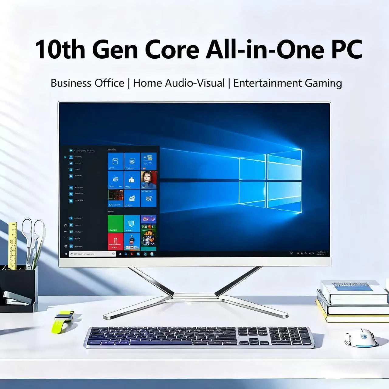 factory price 24 inch core i3 i5 i7 i9 CPU generation gaming pc full setup all in one computadora all-in-one computers with OEM
