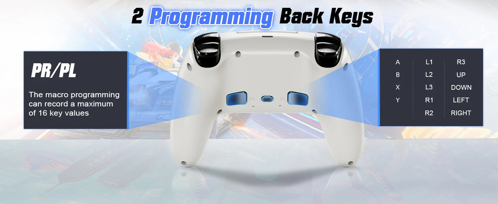Gamepad For Playstation 5 Wireless Controller PS5/PC Console Gaming With Turbo Dual Sense Vibrate Programming RGB