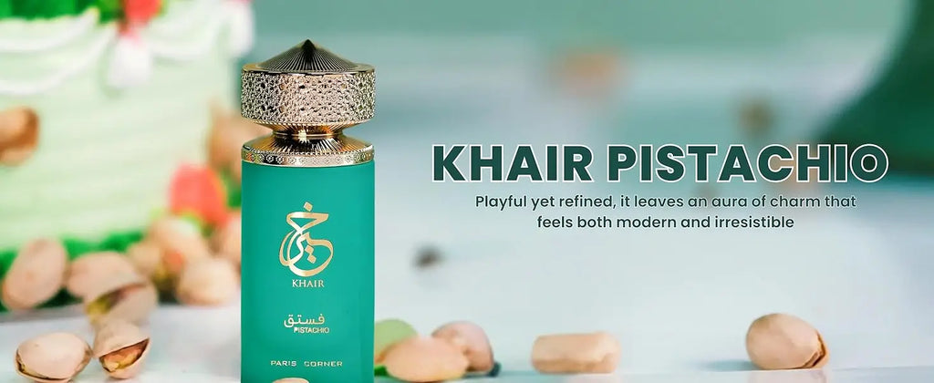 Paris Corner Pistachio Khair Unisex Perfume 3.4 Fl Oz Edp for Men and Women Long Lasting Fragrance Natural Perfume Cologne