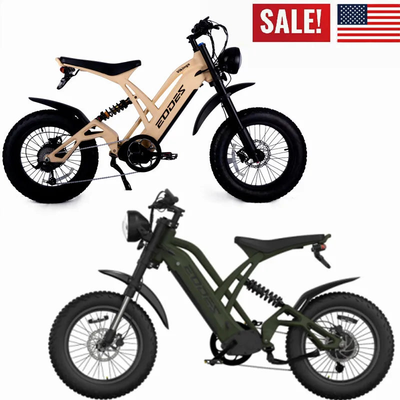 New 20" ELECTRIC BIKE 1000W 52V 20AH UP TO 32KM/H E-BIKE & Torque sensor  USA