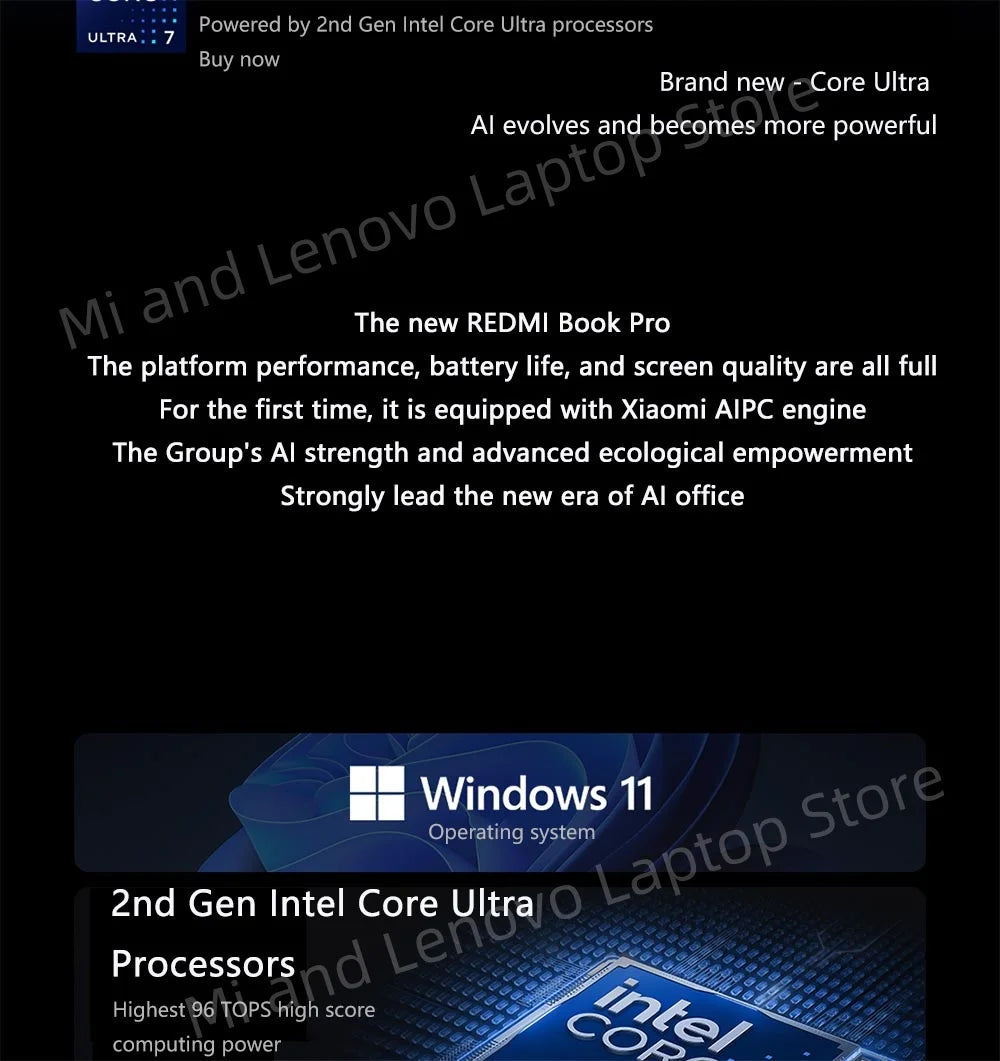 REDMI Book Pro 14 2025 Ultra5-225H/Ultra7-255H 16GB/32GB +1TB 14inch 2.8K 120Hz