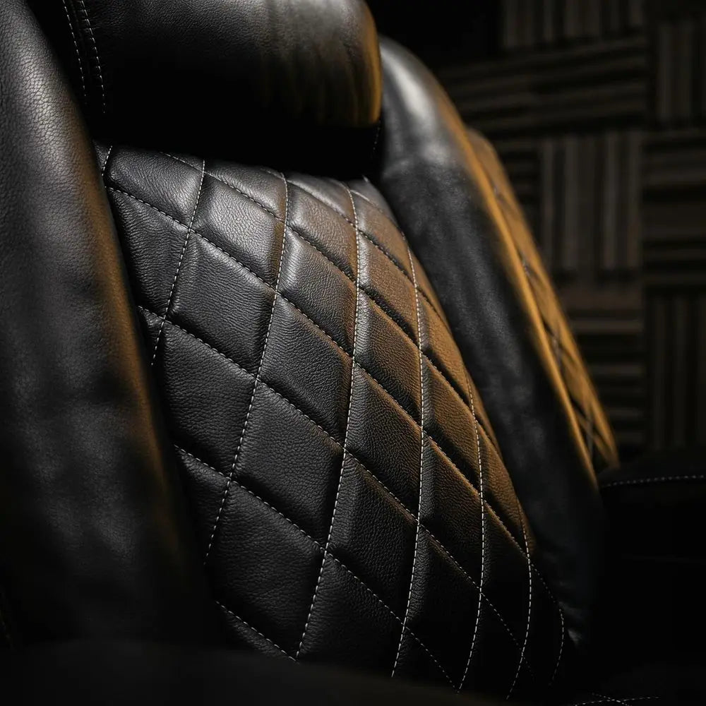 2-Piece Leather Power Reclining Sofa Set with USB Ports, LED Lighting and Storage, Ergonomic Sectional Couch, Home Theater Seati