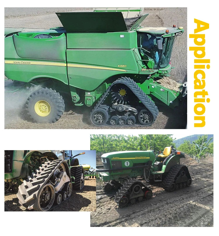 Customized Rubber Track System For Tractors And Combines Conversion Track System
