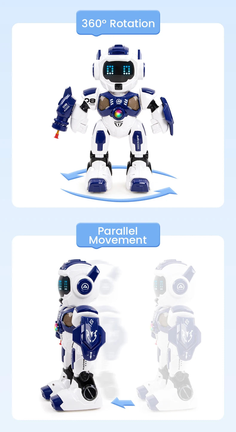 JHD For 2025 New JJRC R35 RC Robot Intelligent Programming Induction Interactive Remote Control Robot Electric Robot Model