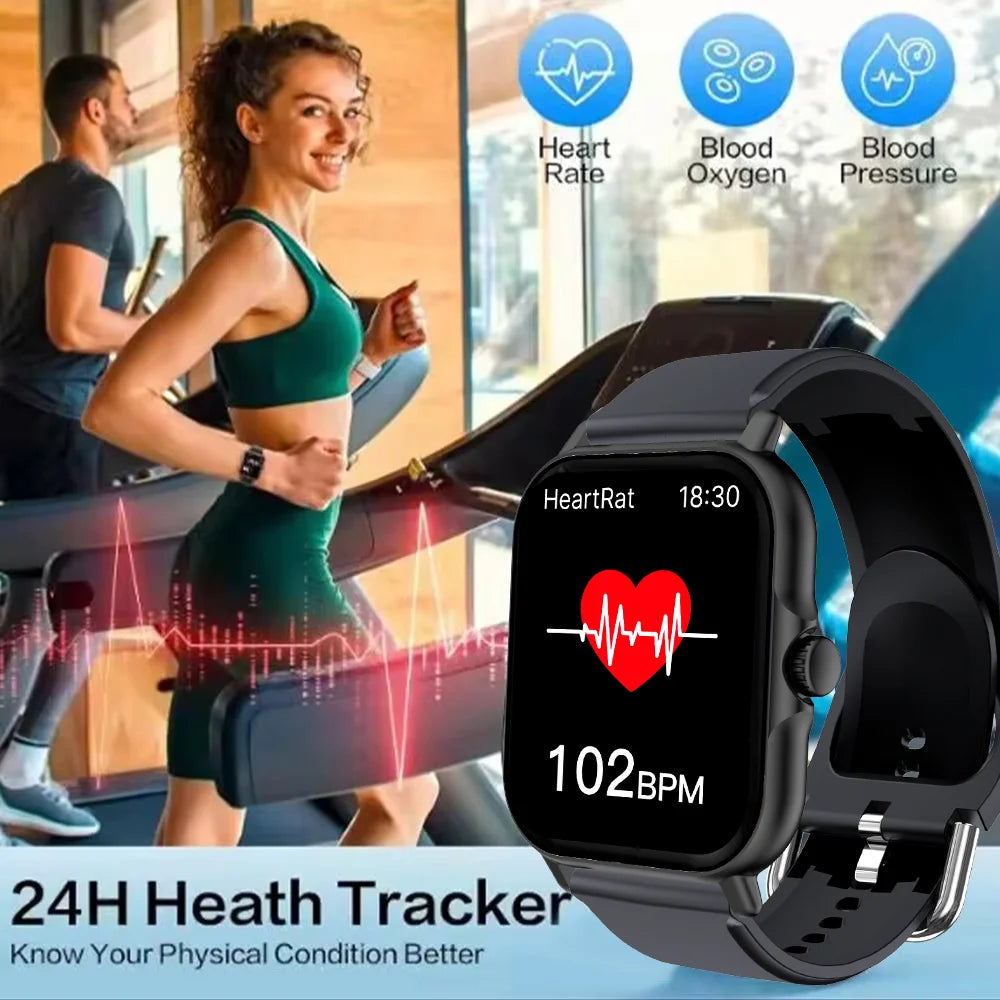 LAXASFIT 2025 Smart Watch Bluetooth Talk Play Music Smart Watch Fitness Clock Digital Sports Watch Men Women For IOS Android