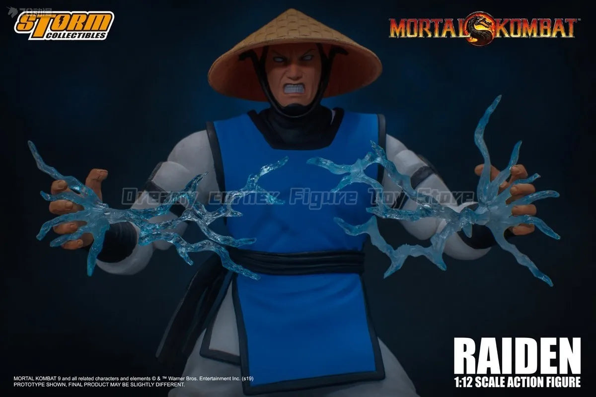 【In Stock】Original STORM COLLECTIBLES Mortal Kombat Series RAIDEN 1/12 Action Figure Toy Model Gift