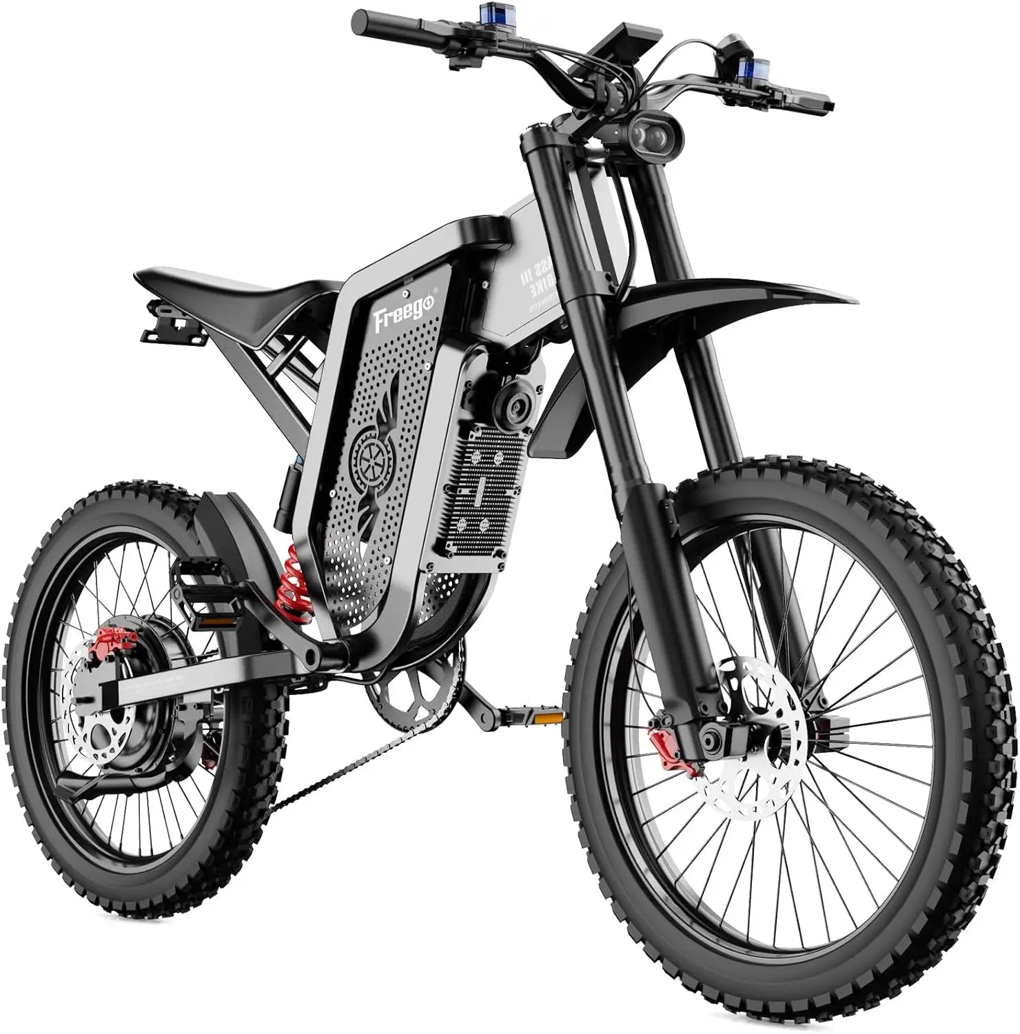 Freego X2 Electric Dirt Bike 6000W Motor 60V 30Ah Removable Battery Max 50Mph E-Bike 19" x2" Tire Off-Road Motorcycle for Adults