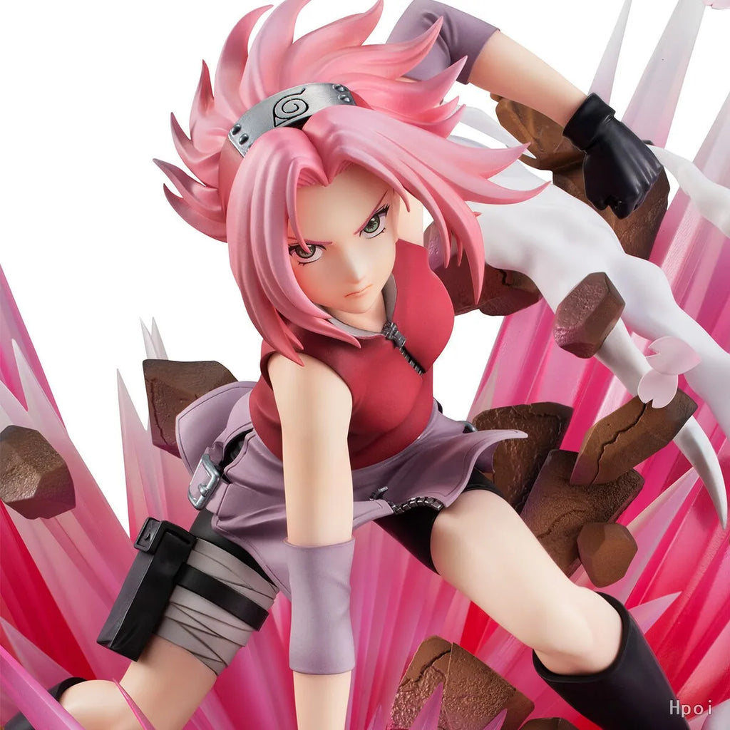 【 FS 】 MegaHouse Naruto GALS DX Naruto Shippuden Haruno Sakura 3 Figure  Model Toy Gift