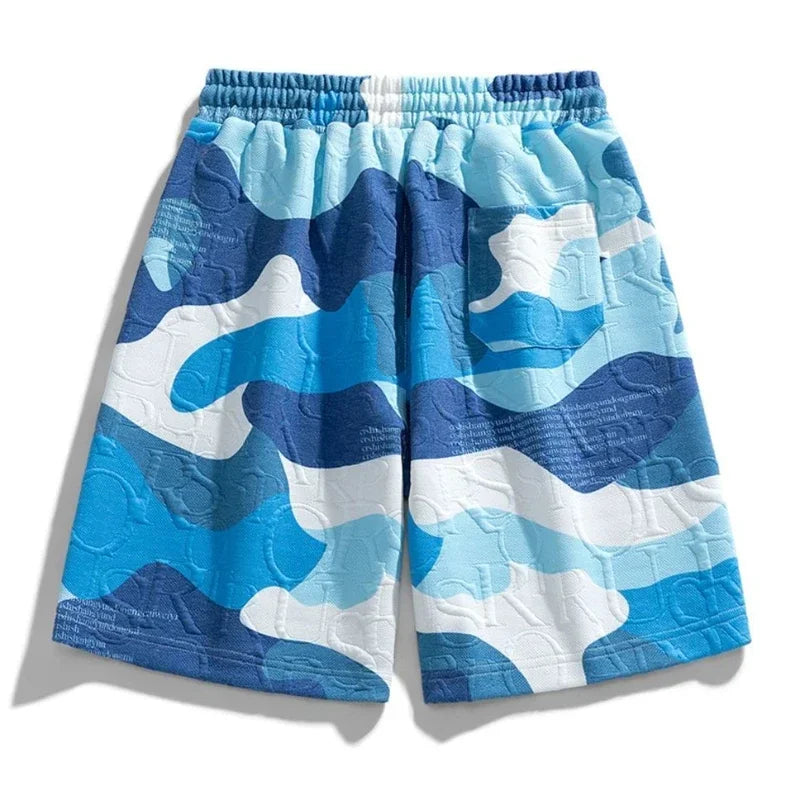 Male Short Pants Baggy Hiphop Loose Wide Men's Shorts Blue Anime Hot Deals Korean Style Xxl Designer Essential Y2k Small Size Xl