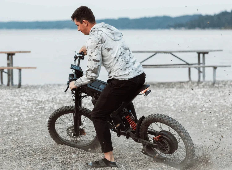 Freego X2 Electric Dirt Bike 6000W Motor 60V 30Ah Removable Battery Max 50Mph E-Bike 19" x2" Tire Off-Road Motorcycle for Adults
