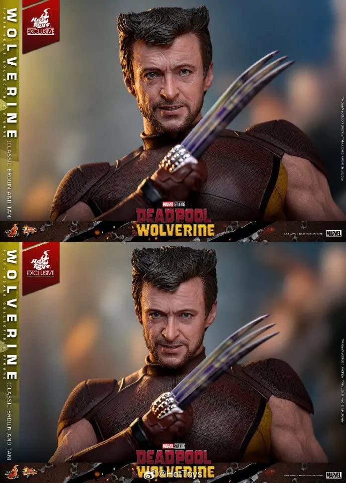 In Stock HotToys MMS831 Wolverine Classic Brown and Tan 1/6 Soldier Figure Animation Action Figure Toy Gift Model Collection