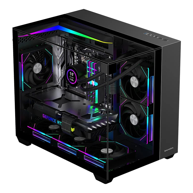 XXY,Gaming Desktop Ryzen 7 5700X AMD RTX 3060/3060TI 16GB RAM DDR4 512GB SSD WIFI Pc for Gaming DesignOffice Pc