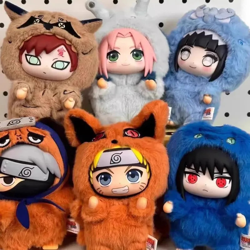 Bandai Naruto TOPTOY Cartoon backpack pendant anime peripheral gift box Naruto Blind box gift Naruto Shipship Party series