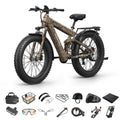 PUCKIPUPPY Bulldog Dual Battery E-bike 1350W 48V 30AH With Luxury Accessory Pack And Extra 15Ah Battery Electric Mountain Bike