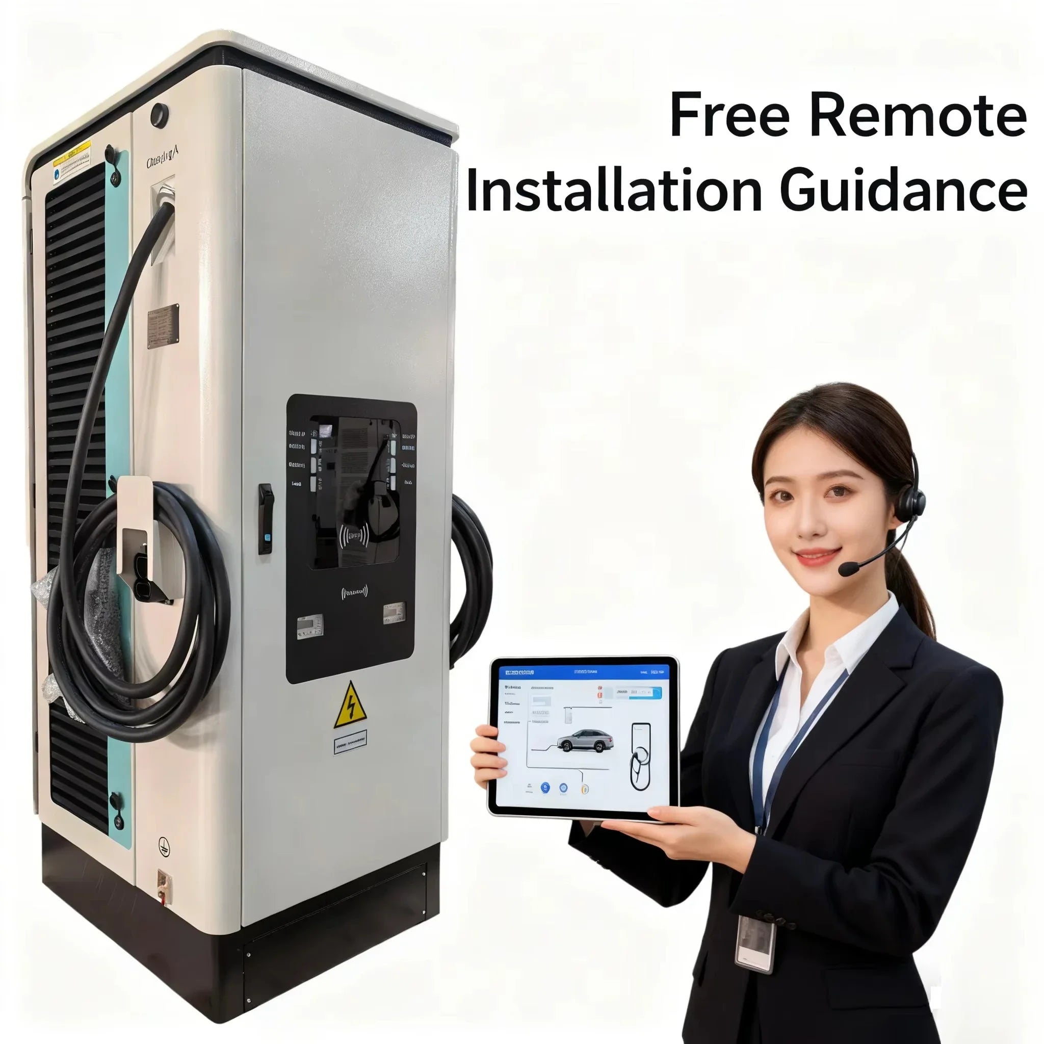 Factory Wholesale New Floor-mounted 120kW CCS2 DC EV Charging Stations for Electric Vehicles