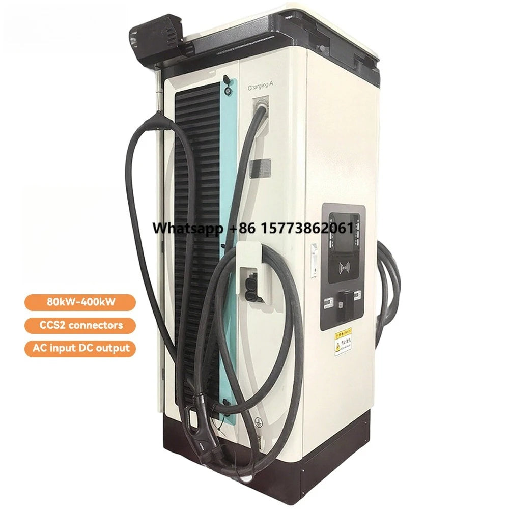 CCS2 DC Fast Charger 120kW EV Charging Station | Electric Vehicle Charger IP54 Outdoor Rating Efficiency Commercial Use