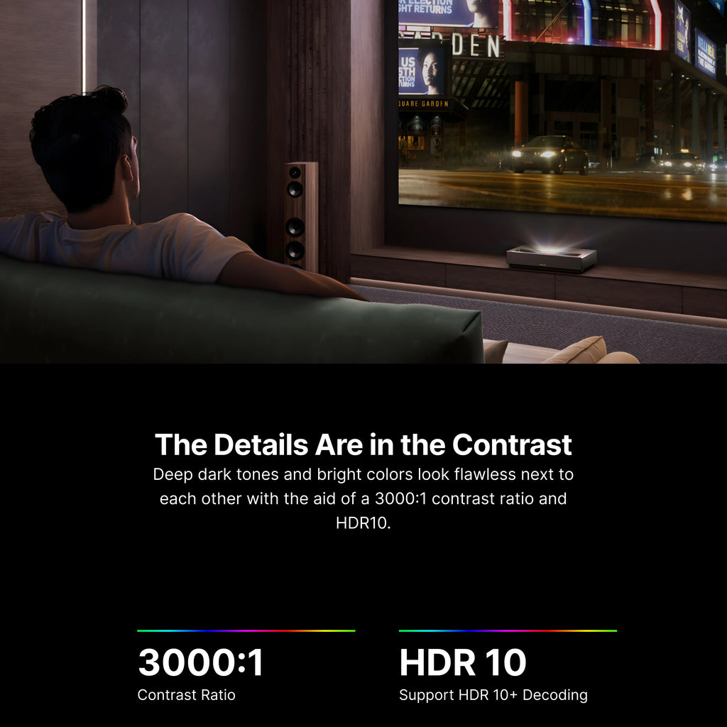 Cinema Edge Ultra Short Throw 4K UHD Laser TV UST Fengmi Projector DLP 4K Home Theater Smart Proyector 3D