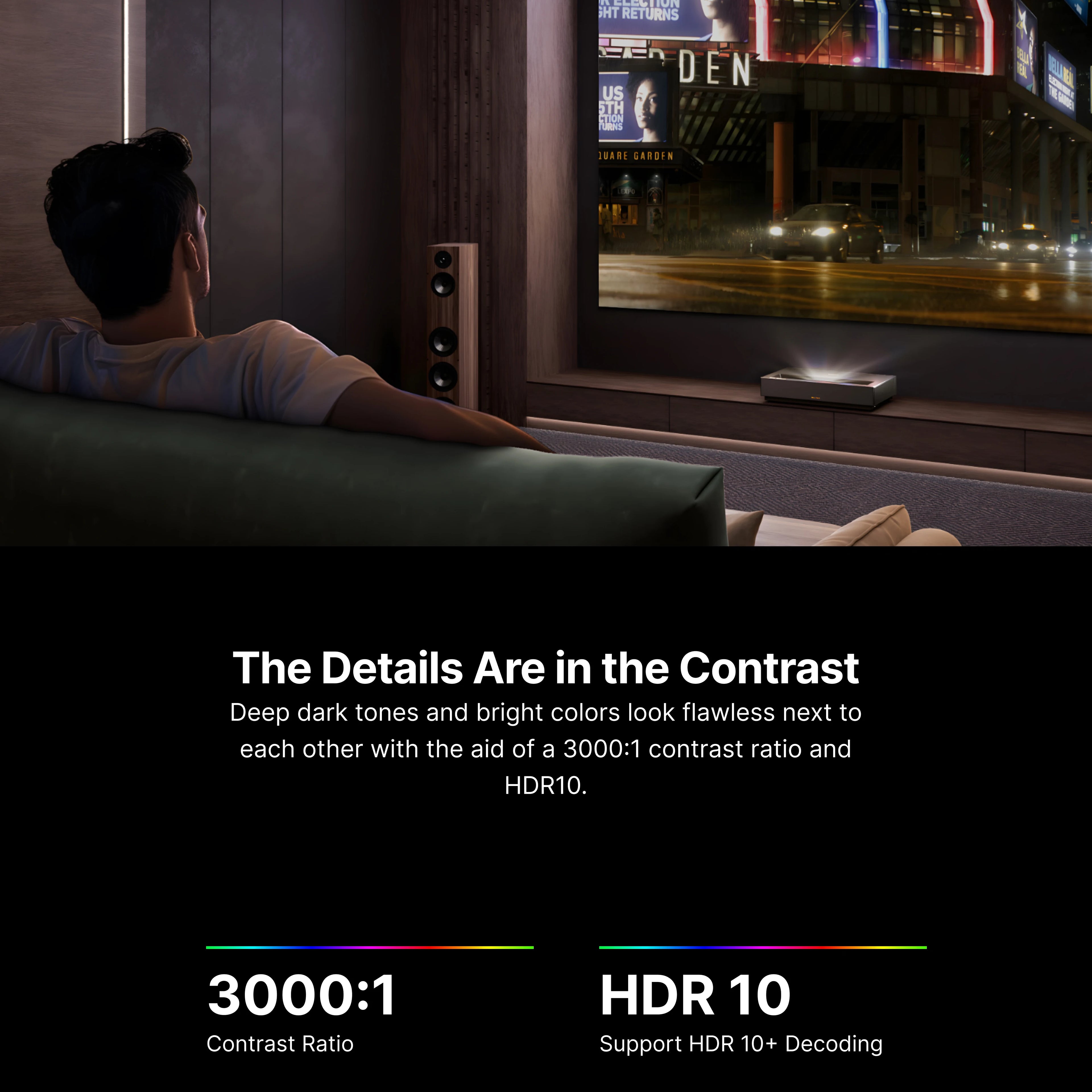 Cinema Edge Ultra Short Throw 4K UHD Laser TV UST Fengmi Projector DLP 4K Home Theater Smart Proyector 3D