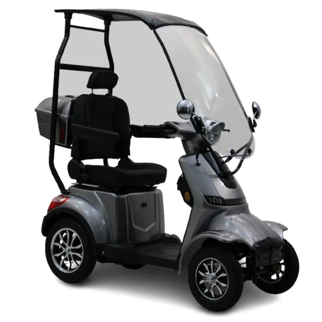Modification Hot-selling 4-Wheel Electric Mobility Scooter with Canopy Roof Max 25km/h Long Range Outdoor Travel for Adult