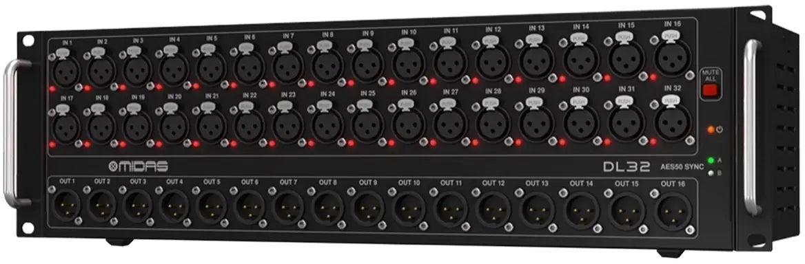 Midas DL32 Digital Snake 32-input Stage Box For Live Show Professional Audio Mixer Sound System