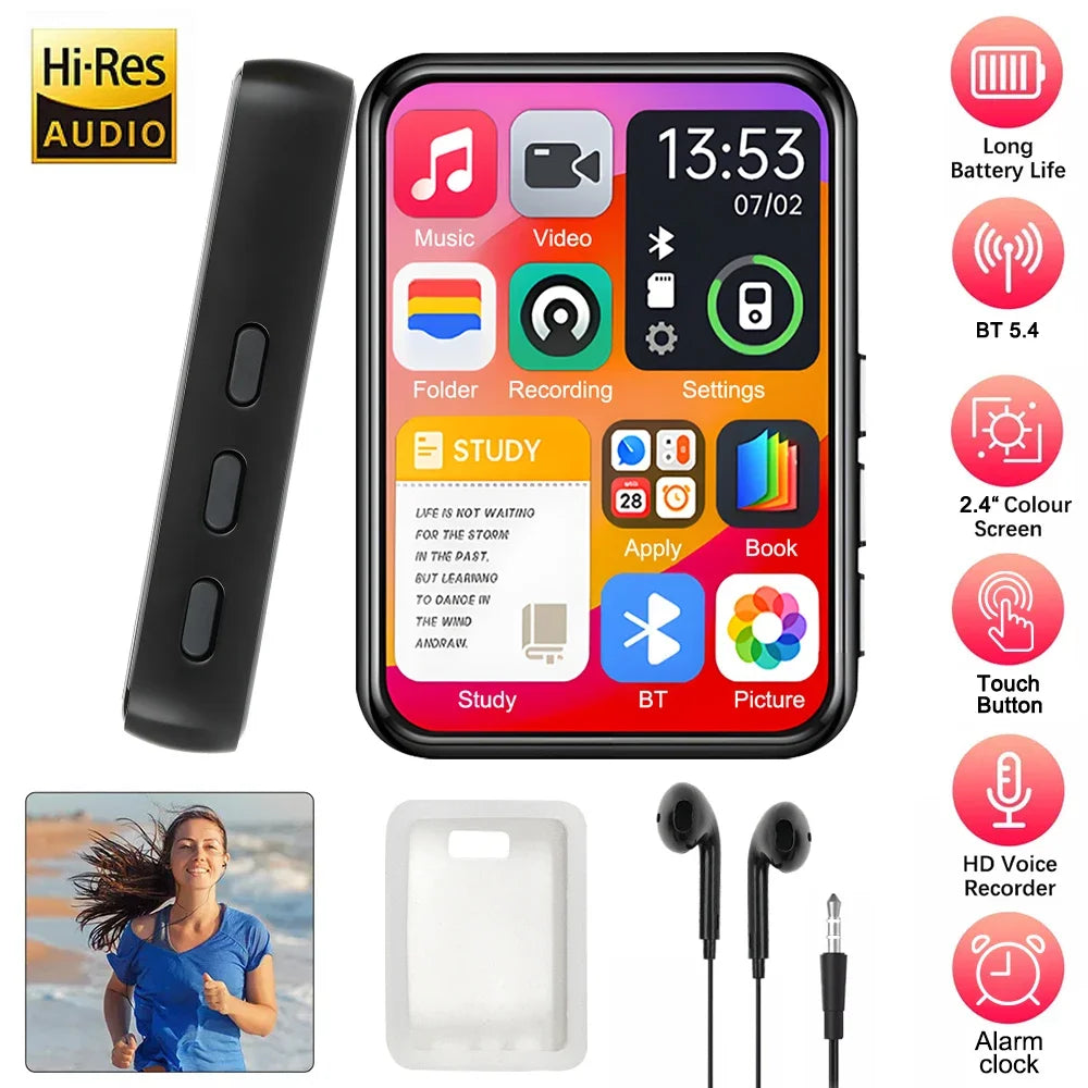 128GB Camera Mp4 Player Bluetooth Wifi Android Touch Screen Hifi Sound Music Recorder Video Mp3 Mp4 Player With Speaker FM Radio