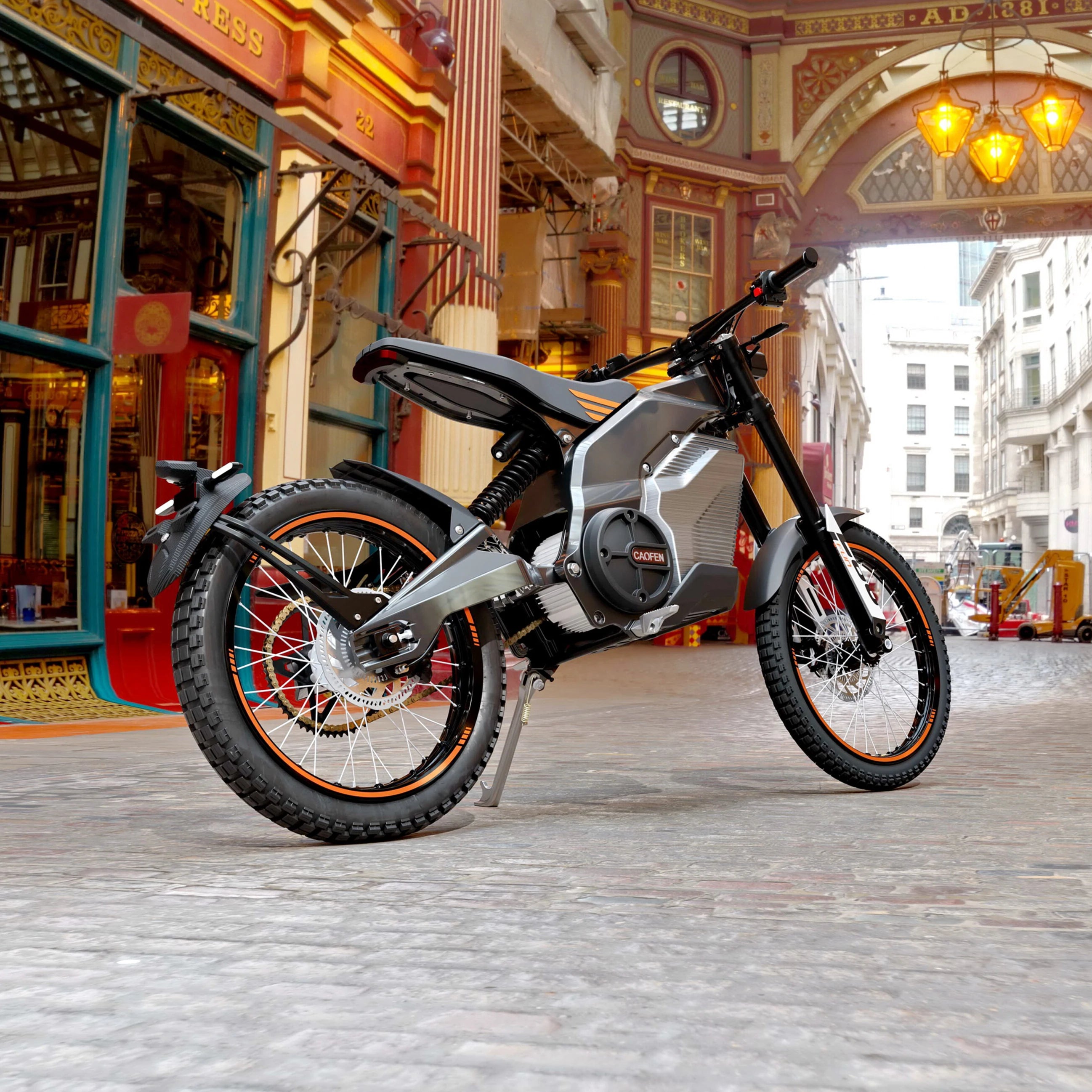 CAOFEN F80 electric motorcycle two-wheel off-road road electric bike 72v48ah Maximum power 8000w Medium motor direct ebike