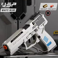 Shell Ejecting Toy Gun Airsoft Pistol Soft Bullet USP Weapon Children Armas Continuous Shoot Outdoor Game Toys for Boys Kid Gift