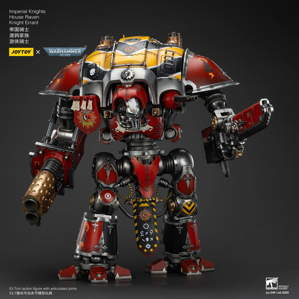 JOYTOY Warhammer 40K 1/18 Imperial Knights House Raven Knight Errant House Terryn Paladin Anime Figures Toys Mech Model