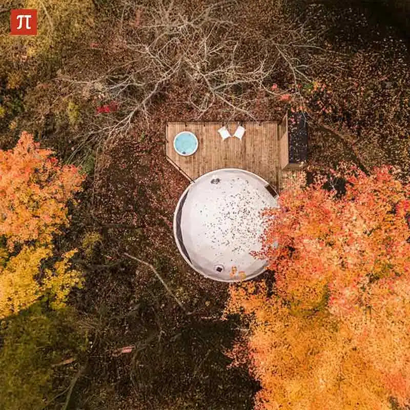 Luxury Glamping Round Outdoor Geodesic Dome Transparent Starry Sky Luxury Hotel Dome Leisure nd Resort Resort Vacation