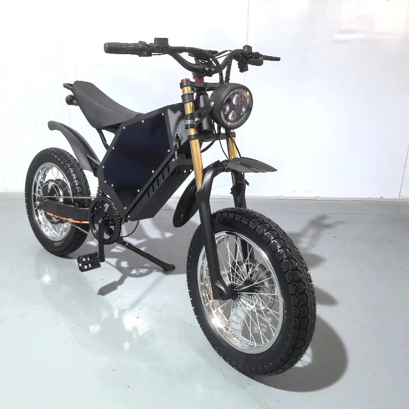 SXLL 72V 3000W 15000W 100km X20 Pedal Assisted Stealth Bomber Electric Bike Adult Powered Lithium Battery