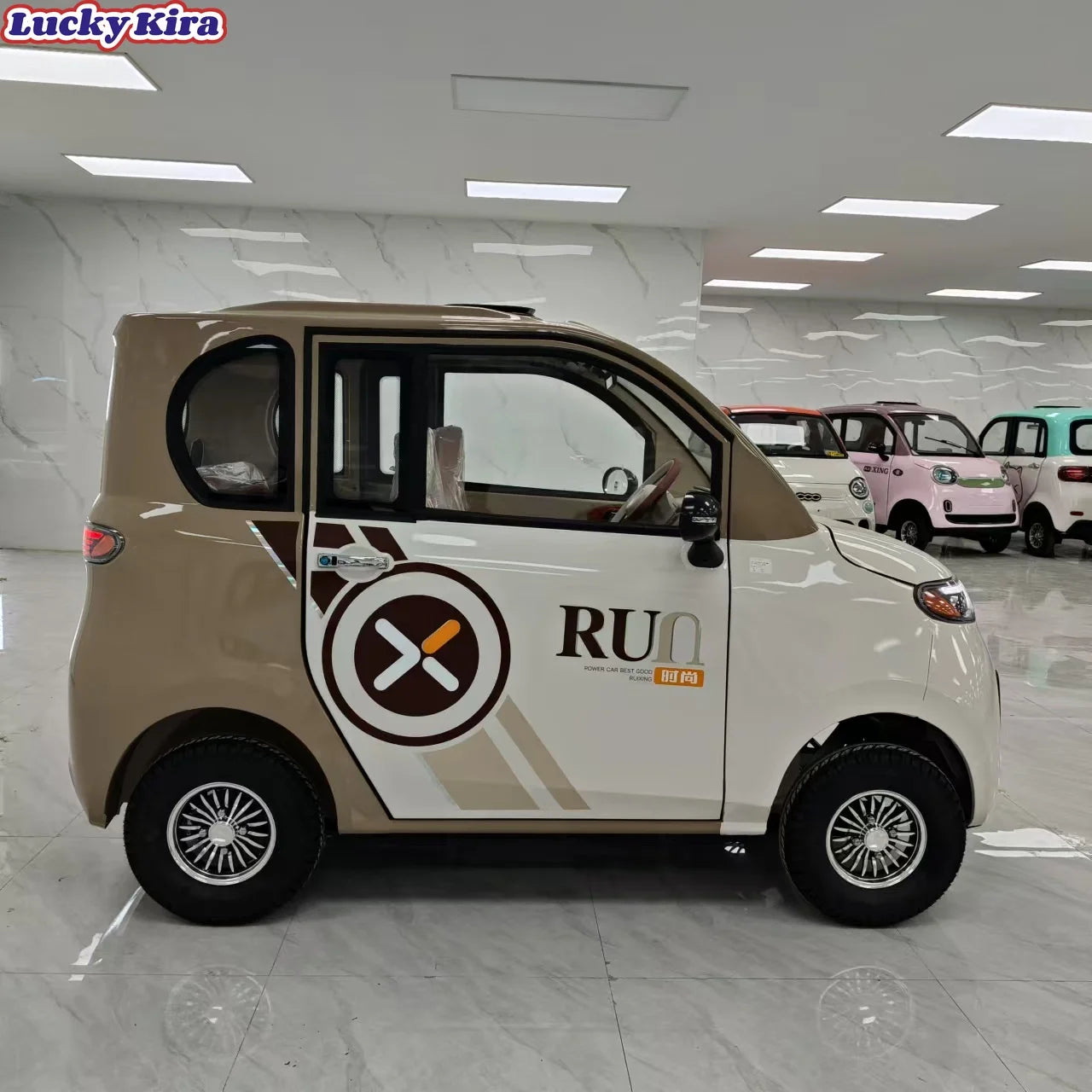 LUKY,,Cheap CE Quality 1000W Without Driving License Electric Small Car 72v Mini 4 Wheels Electric Vehicle Color Customized for