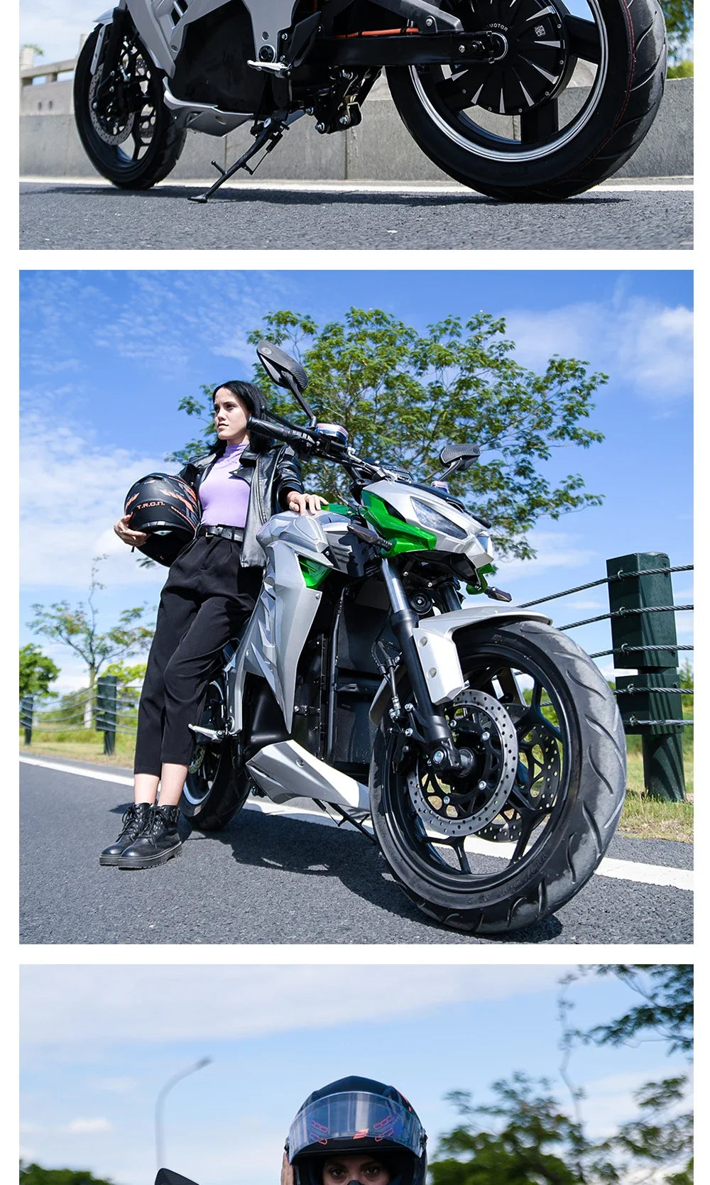 Factory Hot Selling HEZZO M7 72V 5000W 8000w Electric Racing Motorcycle 50Ah 130Km/H GPS Tracker Moped E  with EEC COC  Chopper
