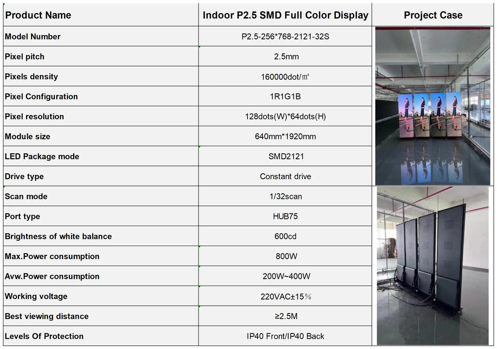 Moveable Indoor P2 P2.5 P3 P4 Led Poster Display Panel High Brightness LED Advertising LED Poster Display Screen
