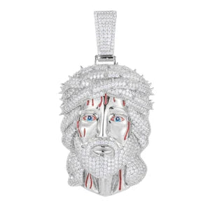 TUHE Unisex  Jesus  Pendant 925 Silver Ice Out Moissanite Pendant For Men Hip Hop Jewelry Gifts