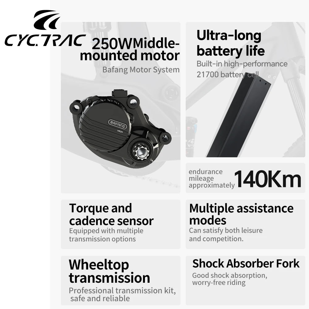 TWITTER EM19 Carbon FiberElectric assistance Bike 250W36V/48VNew21700Battery E-bike M6100 12S Adult All-Terrain Electric Bicycle