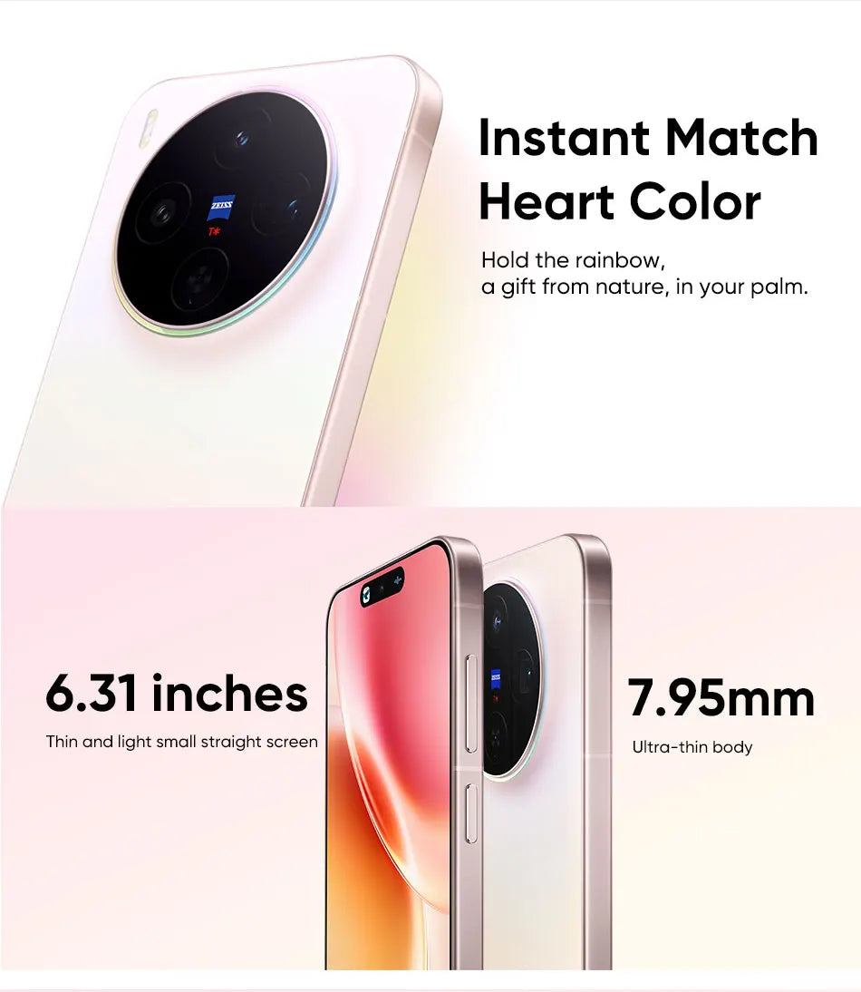 VIVO X300 Chinese Version 5G Smartphone Dimensity 9500 6.31'' 120Hz Screen 200MP Camera 6040mAh Battery 90W Charge Support NFC