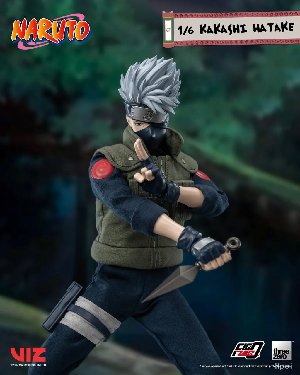 Threezero Genuine FigZero Series Naruto Uzumaki Kakashi Hatake Uchiha Sasuke Japanese Anime 1/6 Scale Action Figures Model Toys