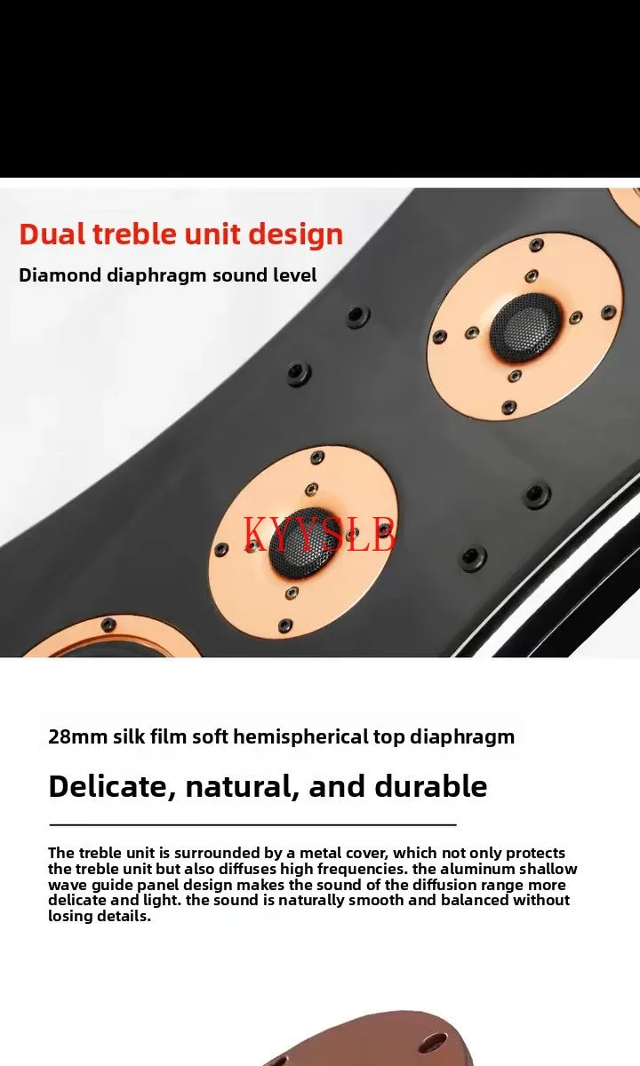 400W Dual 10-inch High-power Floor-standing Speakers Carbon Fiber Units High-fidelity Passive Speakers Home Front Audio 4ohm