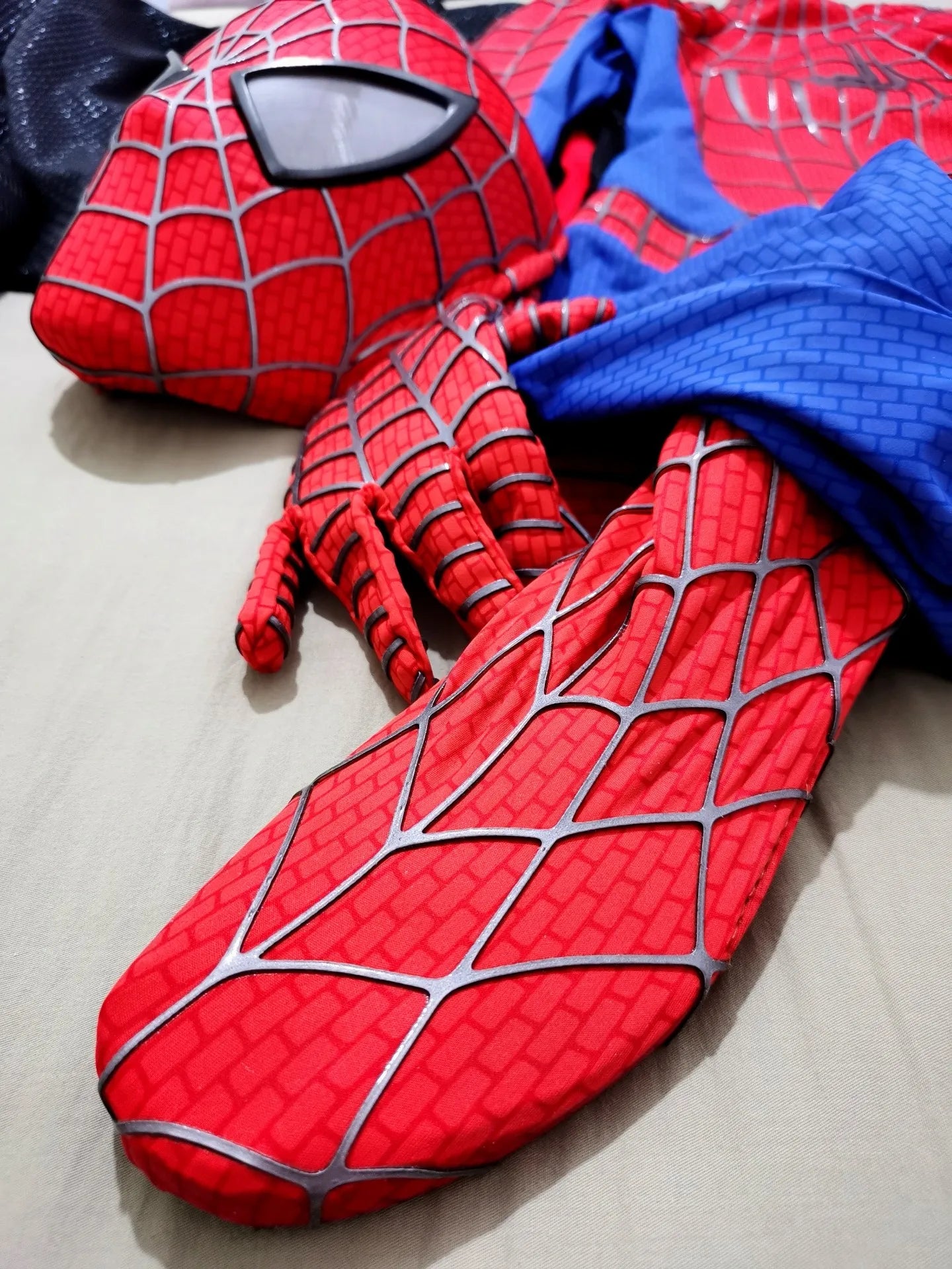 Classic Tobey Spider-Man Costume 1:1 Wearable 3D Toby Spider-Man Jumpsuit with Mask Webs Handmade Cosplay Suit for Coser Gift