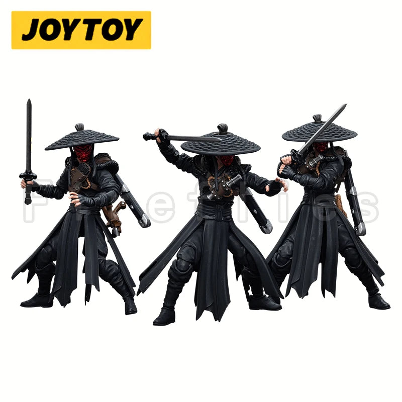 1/18 JOYTOY Action Figure (3PCS/SET) Dark Source Jianghu Ghost Gate Assassin Anime Model Toy