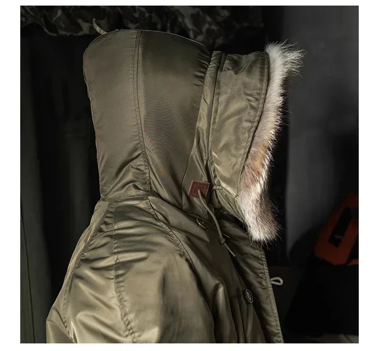 Rugged Bronso Type 2026 N-3 Snorkel Parka Real Fur Collar Heavy Duty Long Bomber Jacket N3B 2026ss design