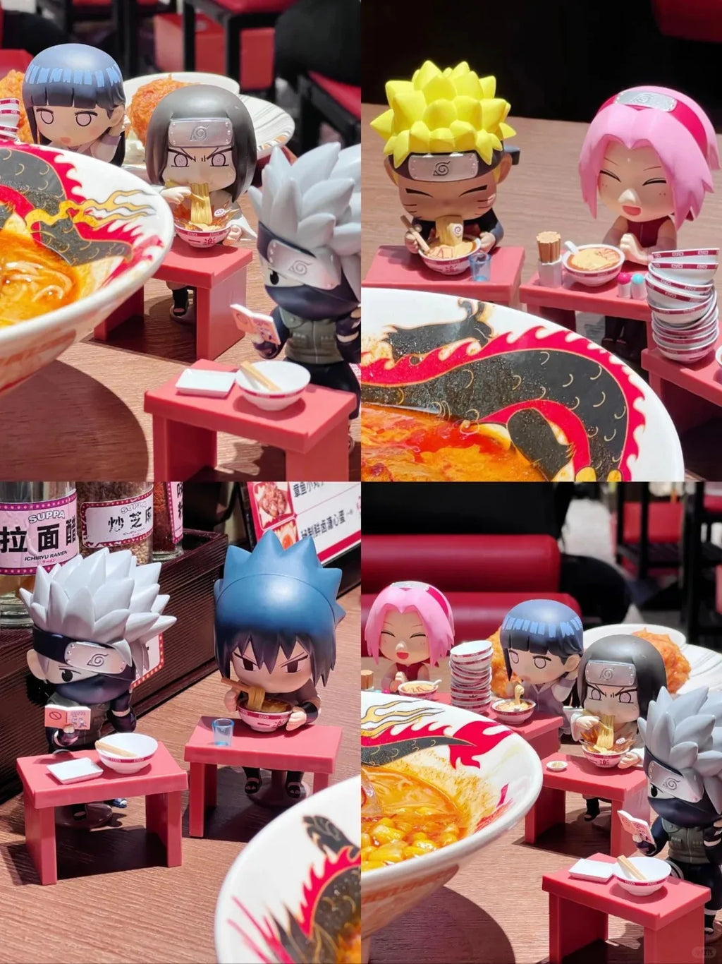 New In Stock Genuine Bandai Naruto Breeze Ramen Lamian Noodles Theme Blind Box Handmade Ornament  Gift Naruto Sasuke Model Toys